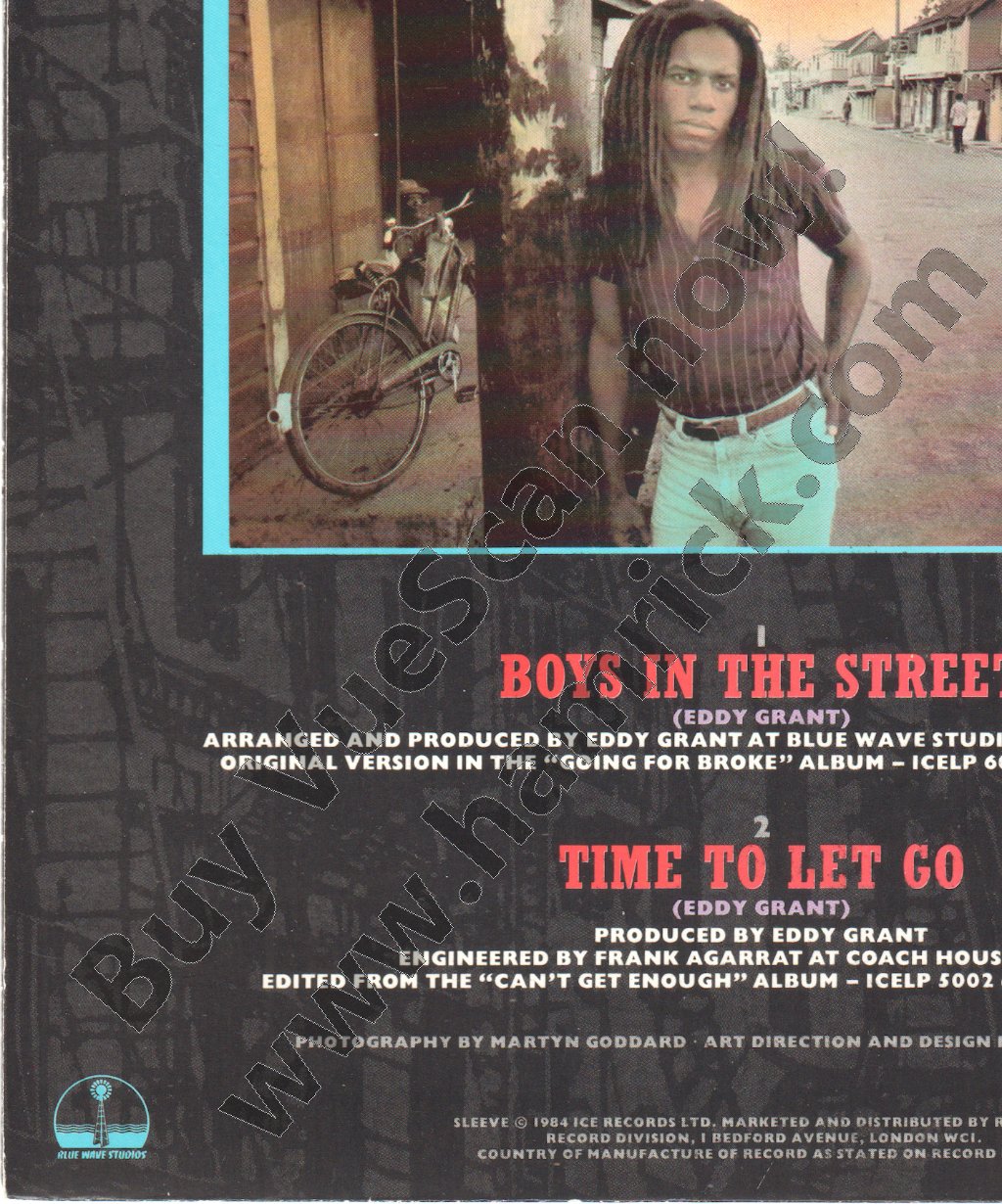 Eddy Grant - Boys In The Street - 7 Inch