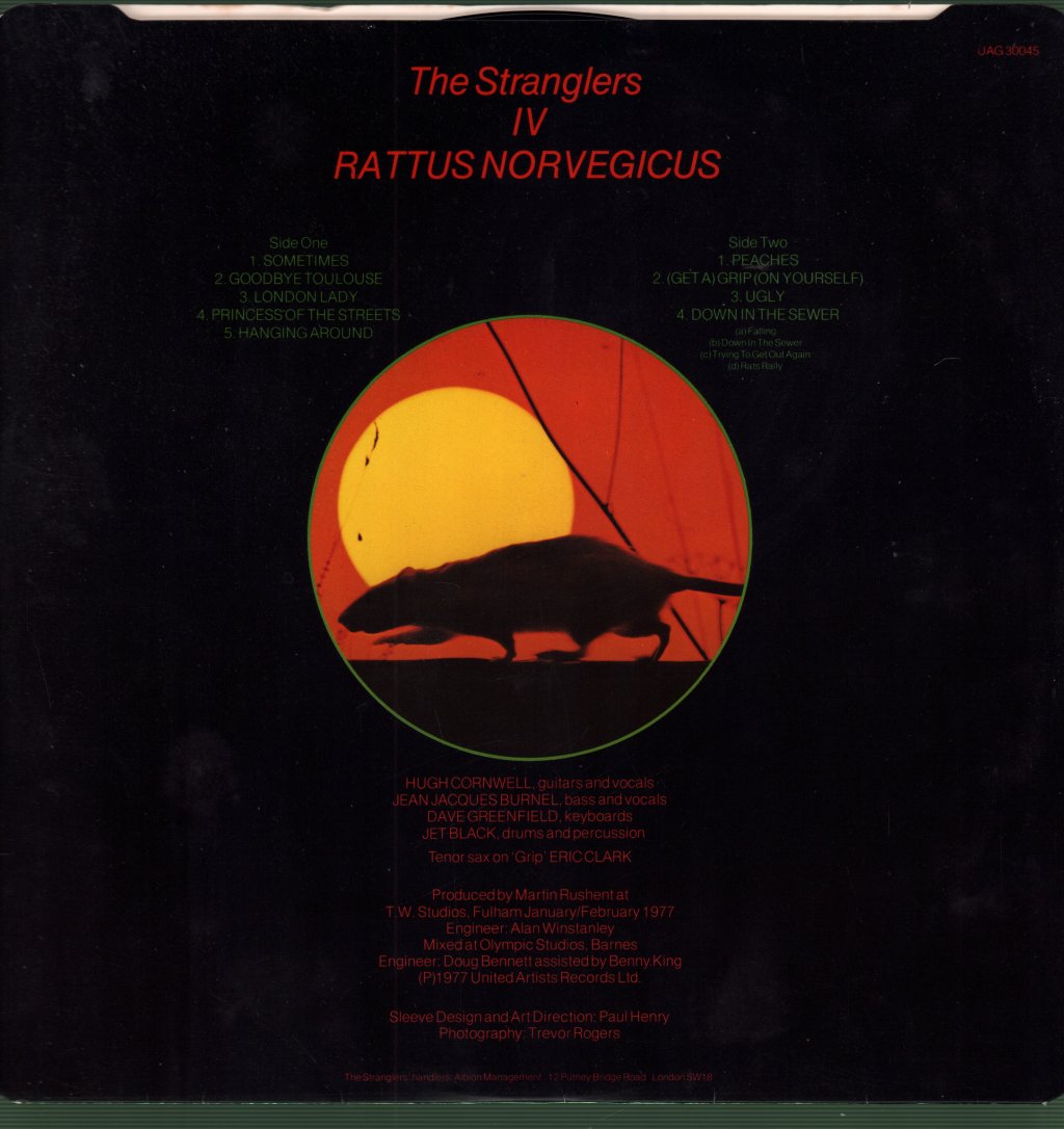 Stranglers - IV Rattus Norvegicus - Lp