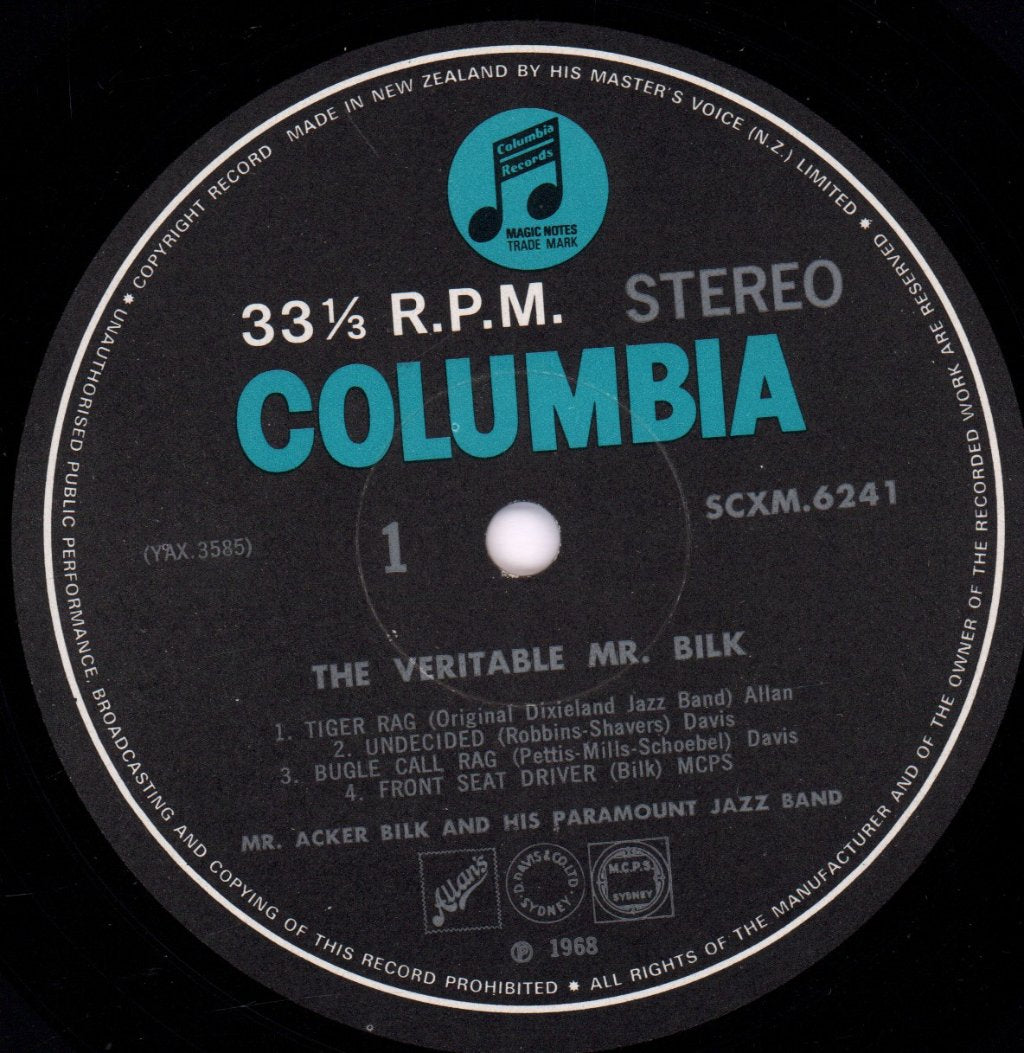 Acker Bilk And His Paramount Jazz Band - Veritable Mr. Bilk - Lp