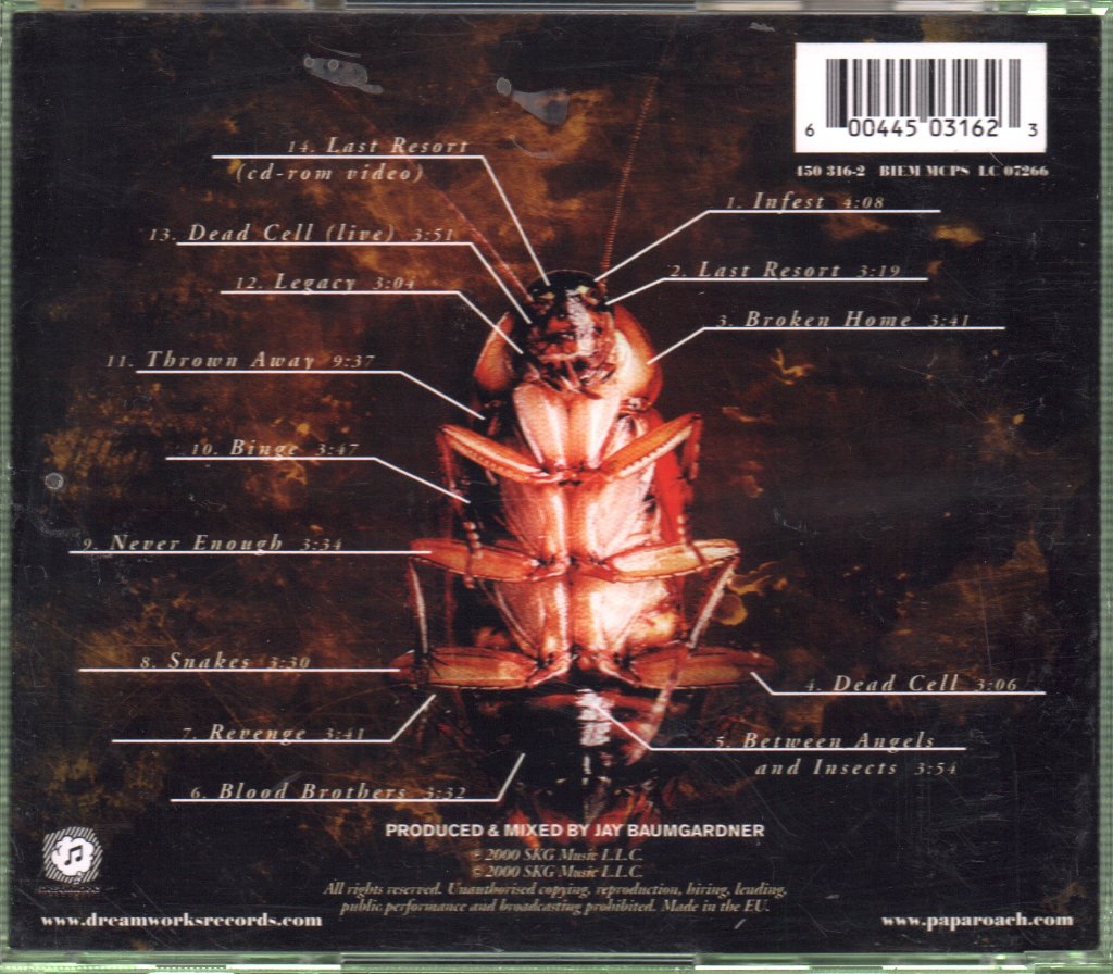 Papa Roach - Infest - Cd