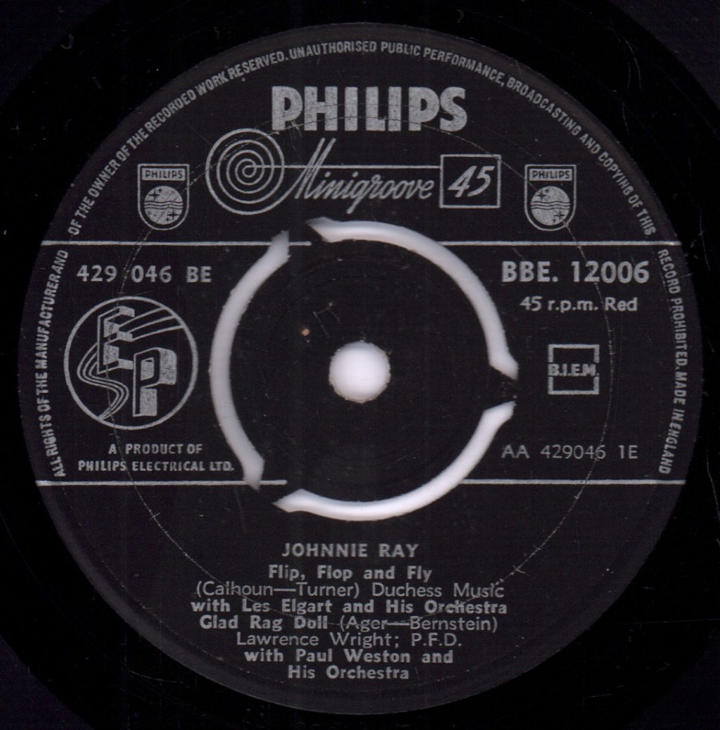 Johnnie Ray - Flip Flop And Fly - 7 Inch