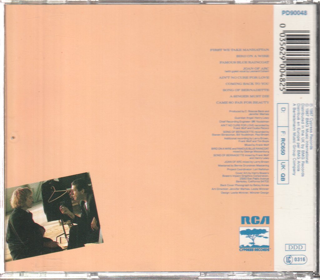 Jennifer Warnes - Famous Blue Raincoat (The Songs Of Leonard Cohen) - Cd