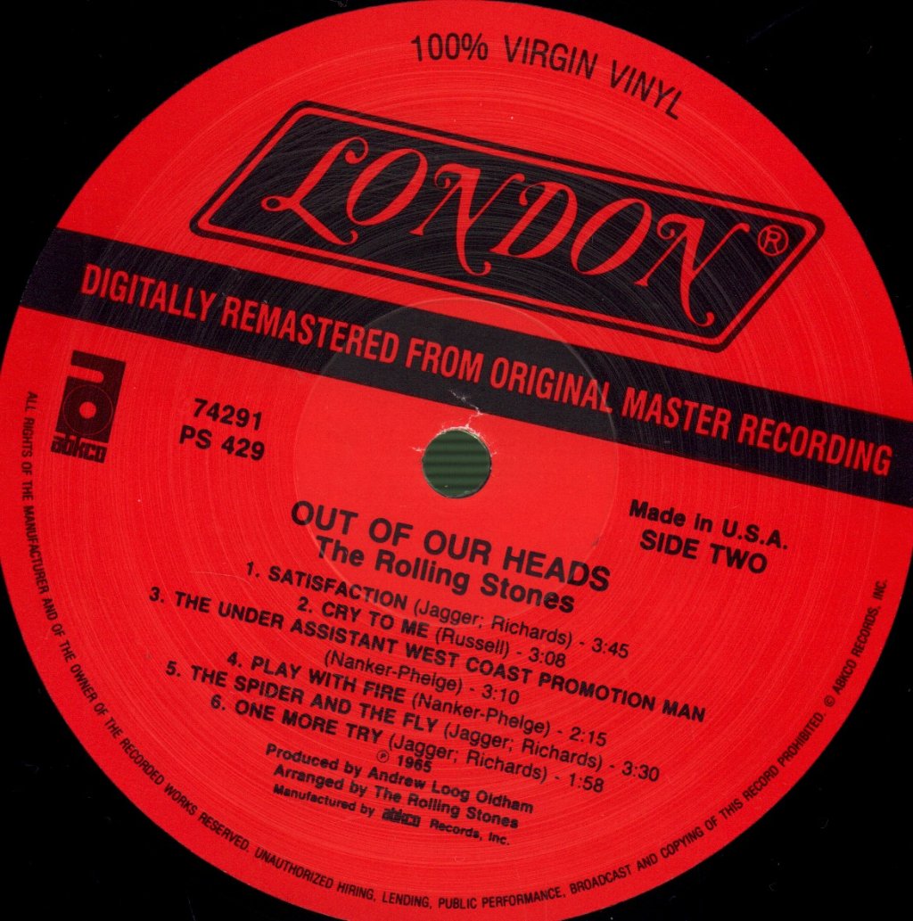 Rolling Stones - Out Of Our Heads - Lp