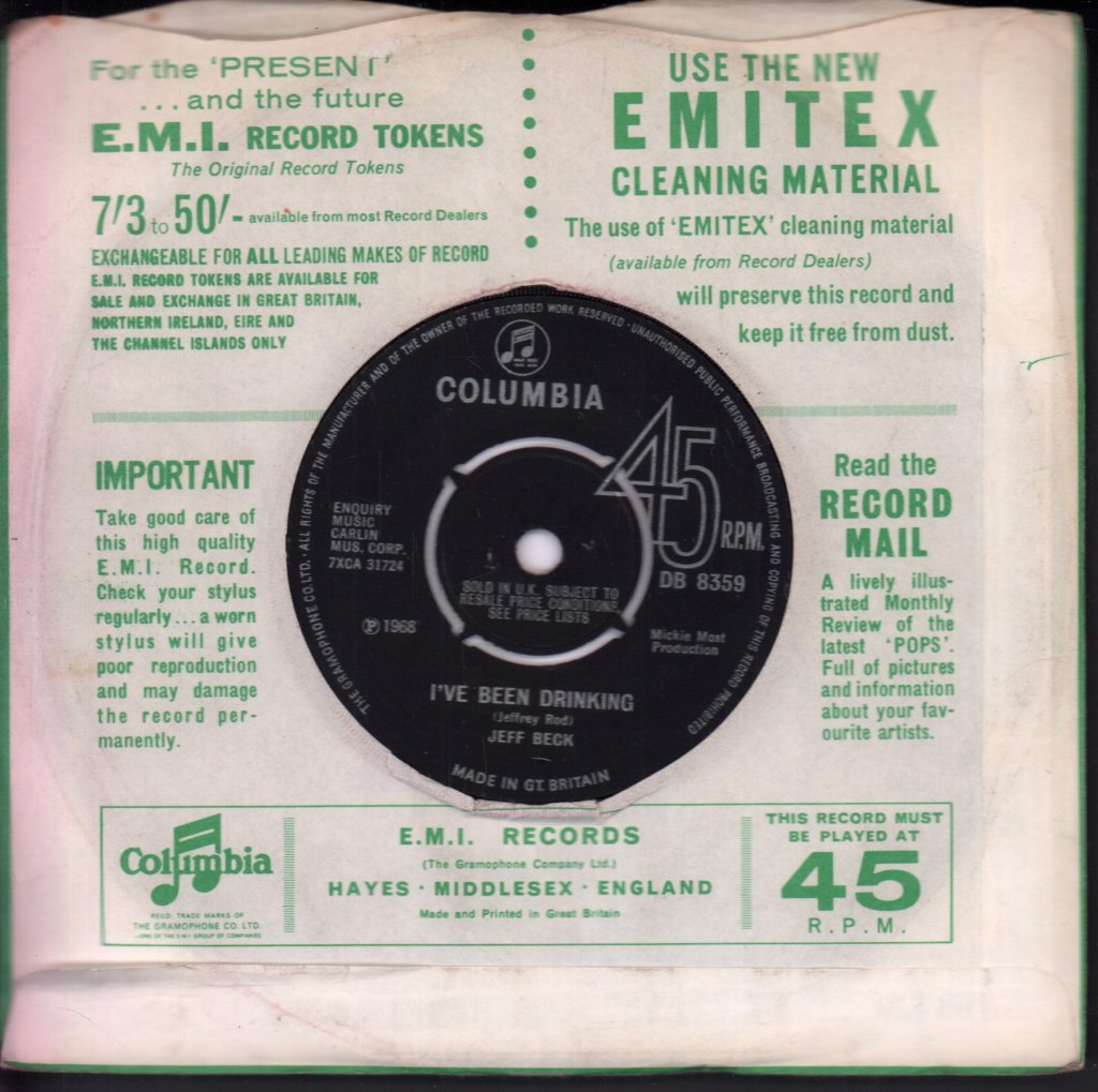 Jeff Beck - Love Is Blue - 7 Inch