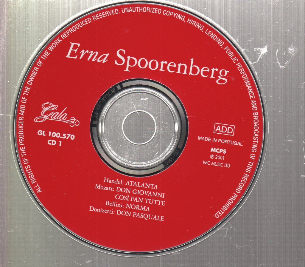 Erna Spoorenberg - Erna Spoorenberg In Opera - Double Cd