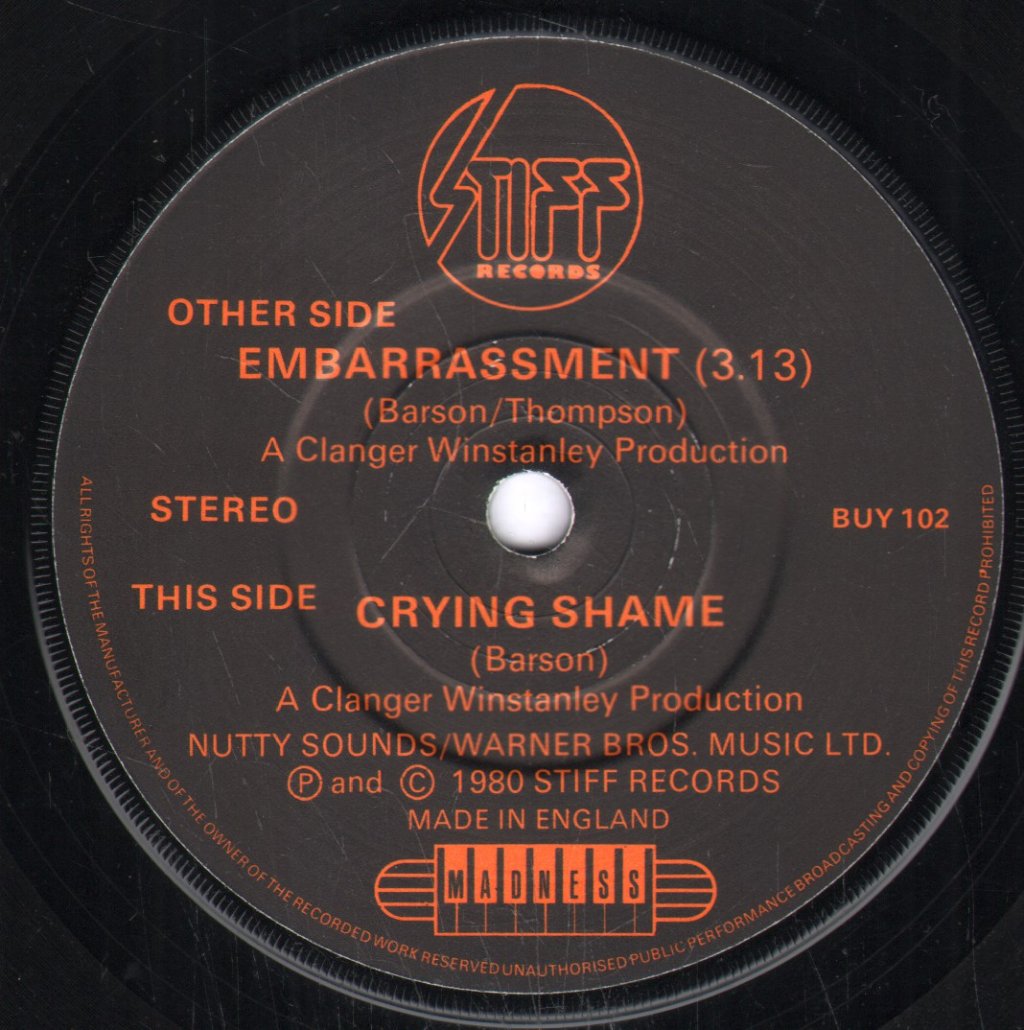 Madness - Embarrassment - 7 Inch