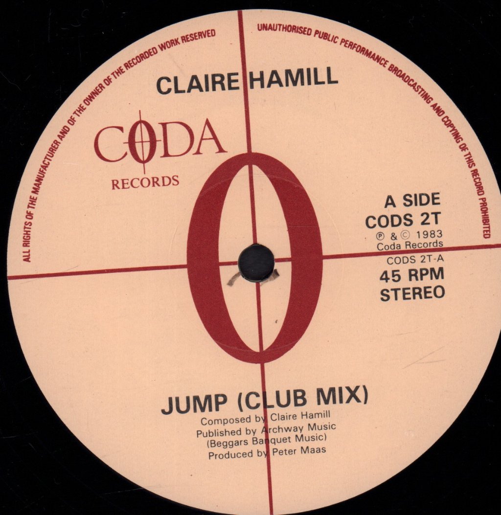 Claire Hamill - In The Palm Of My Hand - 12 Inch