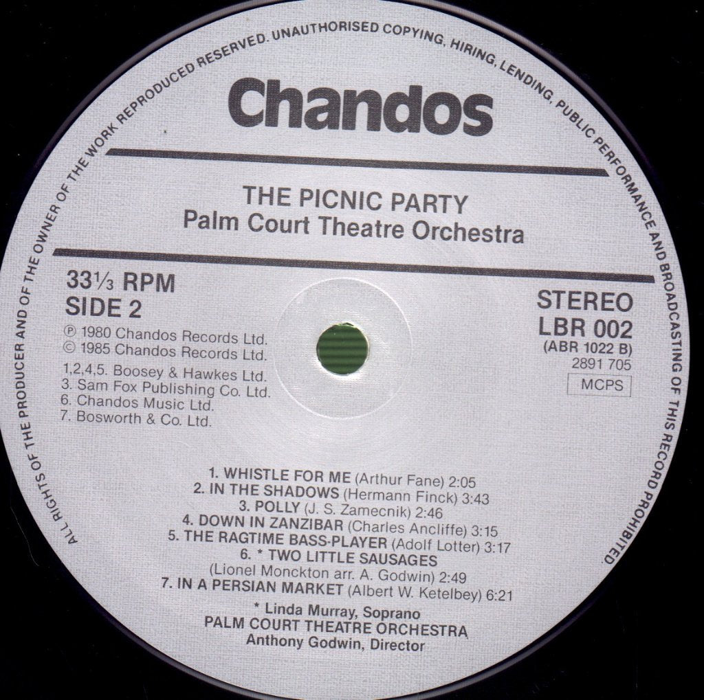 Palm Court Theatre Orchestra - Picnic Party - Lp