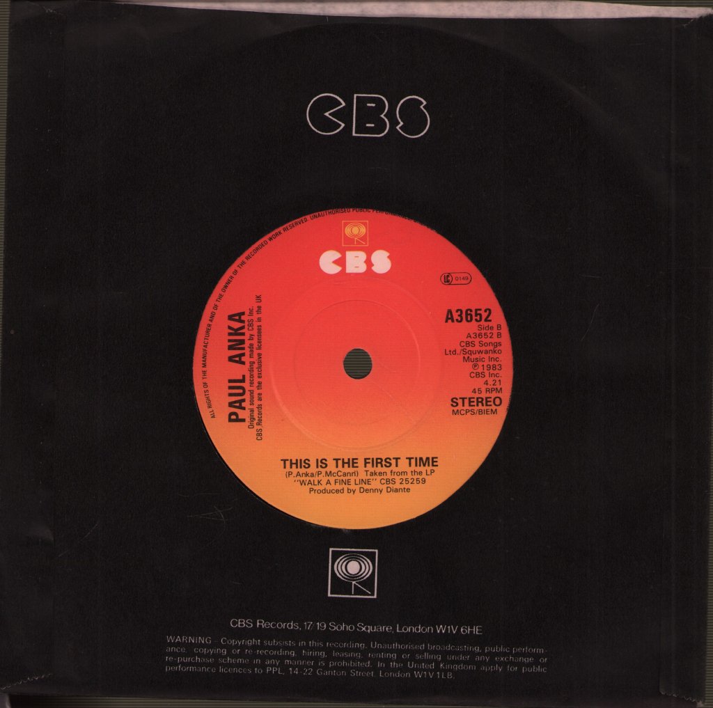 Paul Anka - Second Chance - 7 Inch