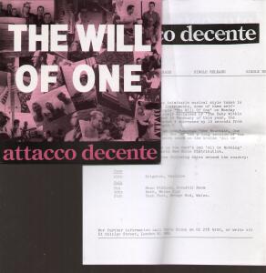 Attacco Decente - Will Of One - 7 Inch