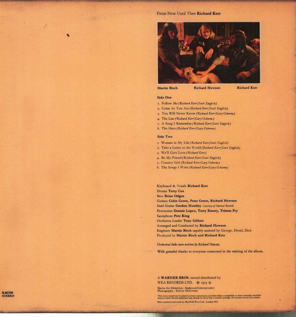 Richard Kerr - From Now Until Then - Lp