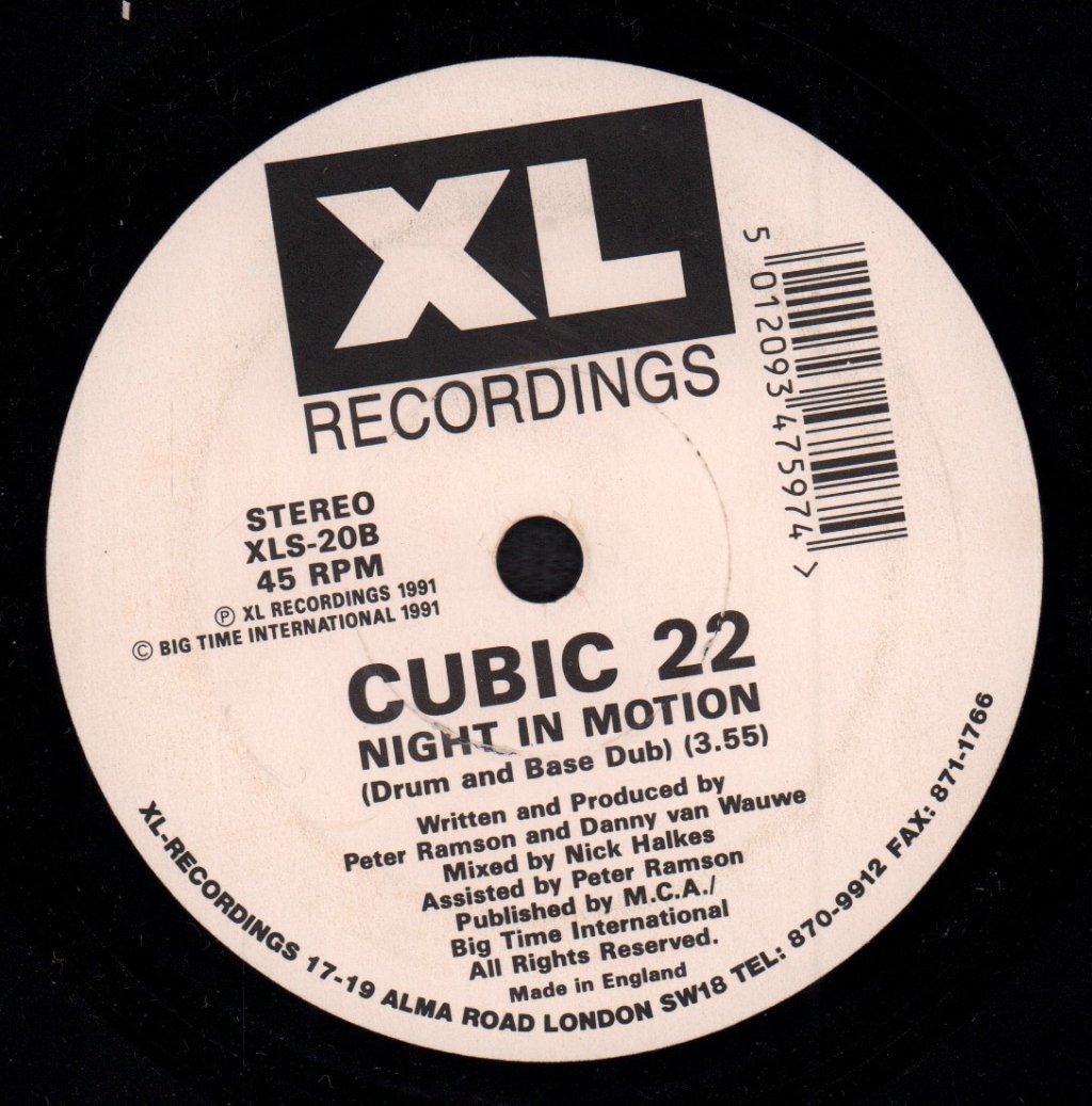 Cubic 22 - Night In Motion - 7 Inch