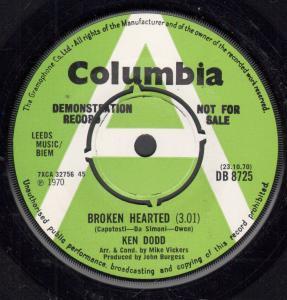 Ken Dodd - Broken Hearted - 7 Inch