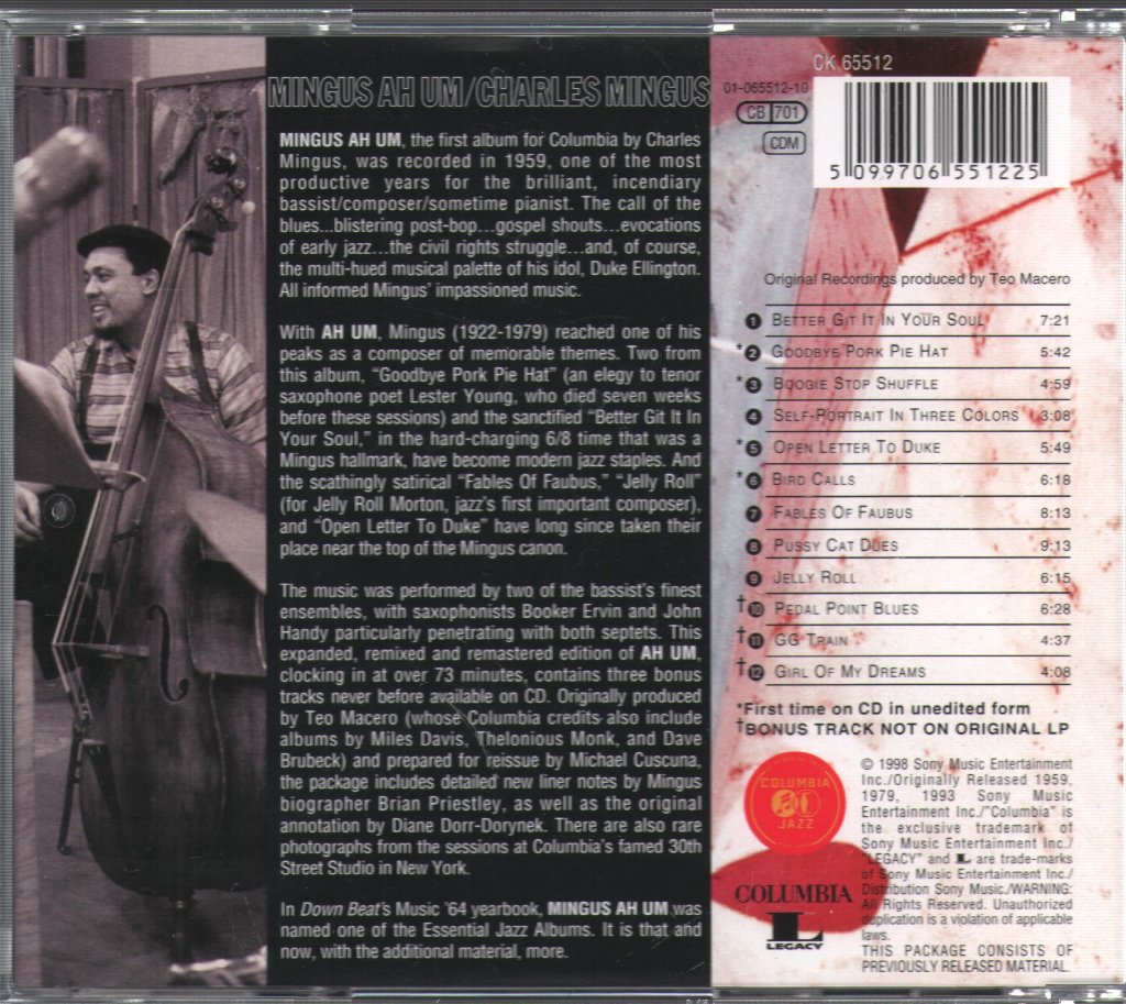 Charles Mingus - Mingus Ah Um - Cd