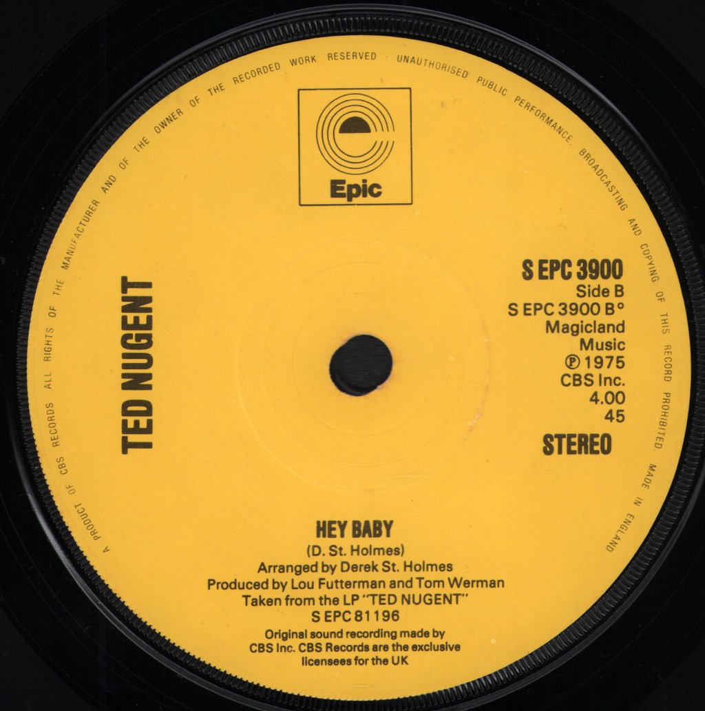 Ted Nugent - Stormtroopin' - 7 Inch
