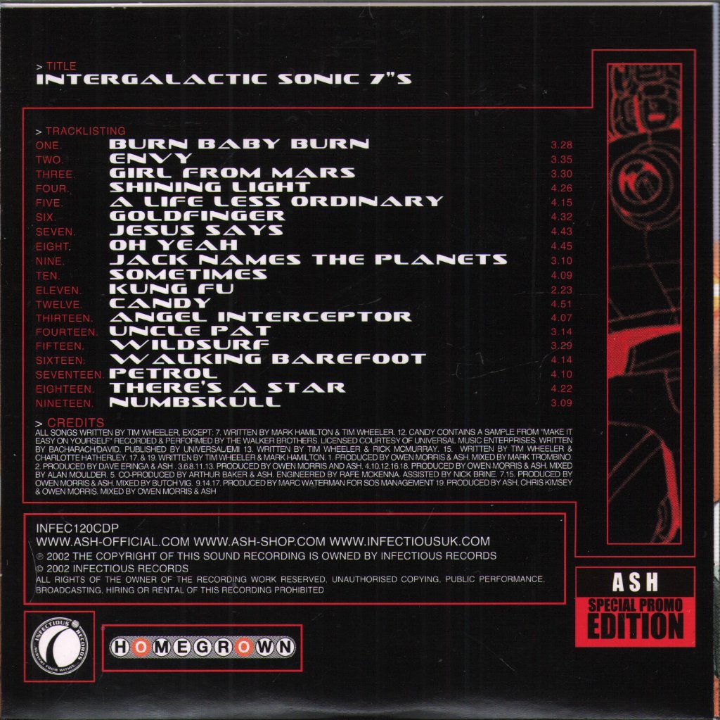 Ash - Intergalactic Sonic 7"s - Cd Set