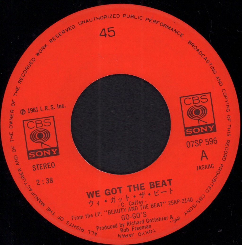 Go Go's - We Got The Beat - 7 Inch