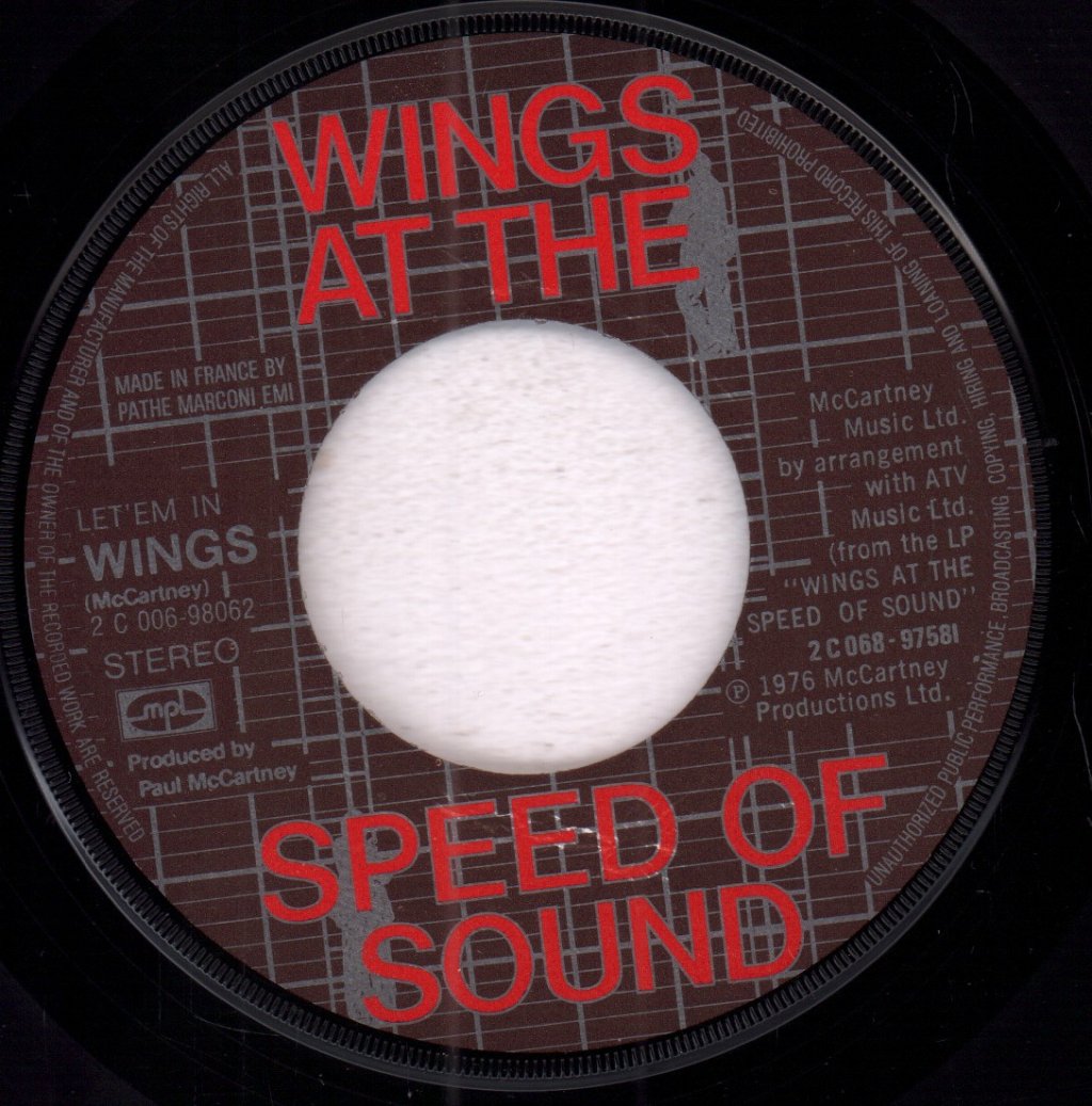 Wings - Let Em In - 7 Inch