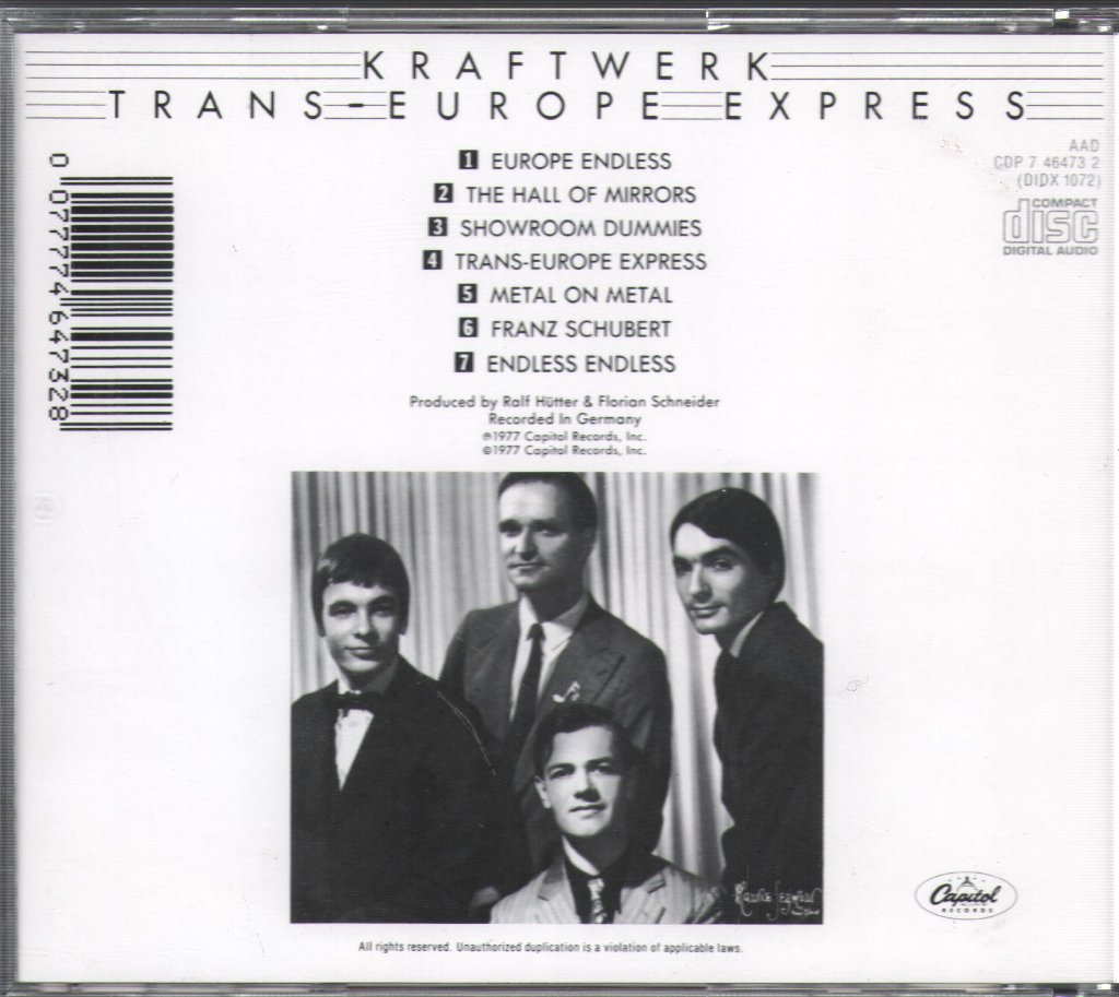 Kraftwerk - Trans-Europe Express - Cd