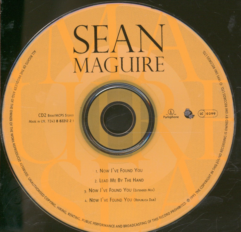 Sean Maguire (Pop) - Now I've Found You Parts 1 and 2 - Double Cd