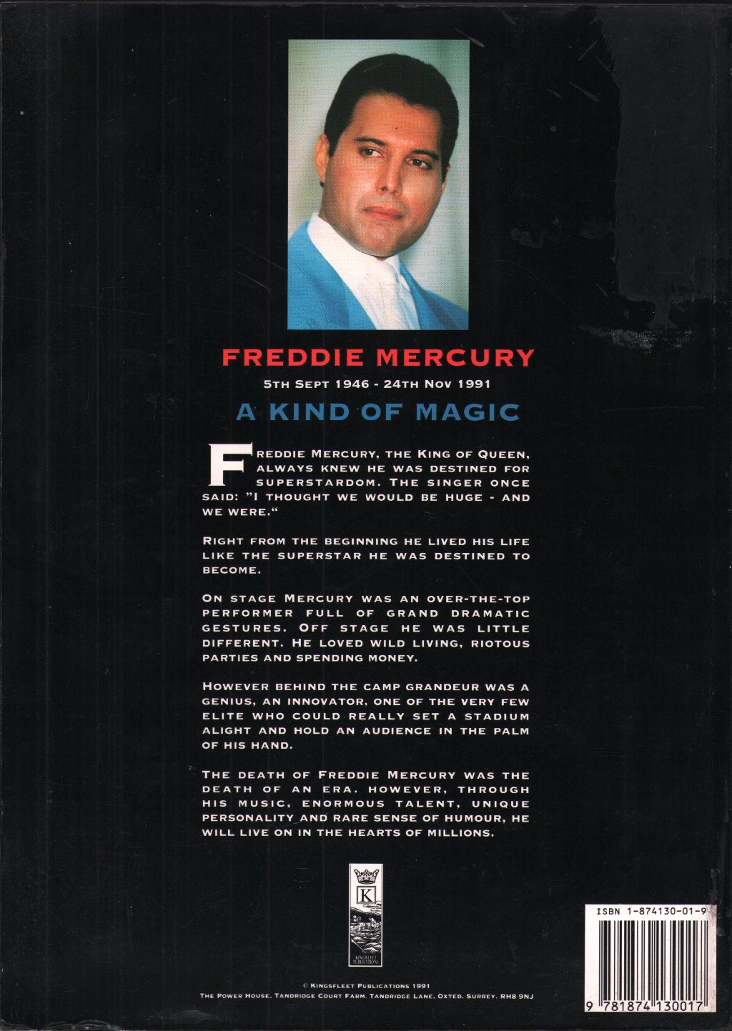 Freddie Mercury - A Kind Of Magic - A Tribute - Book