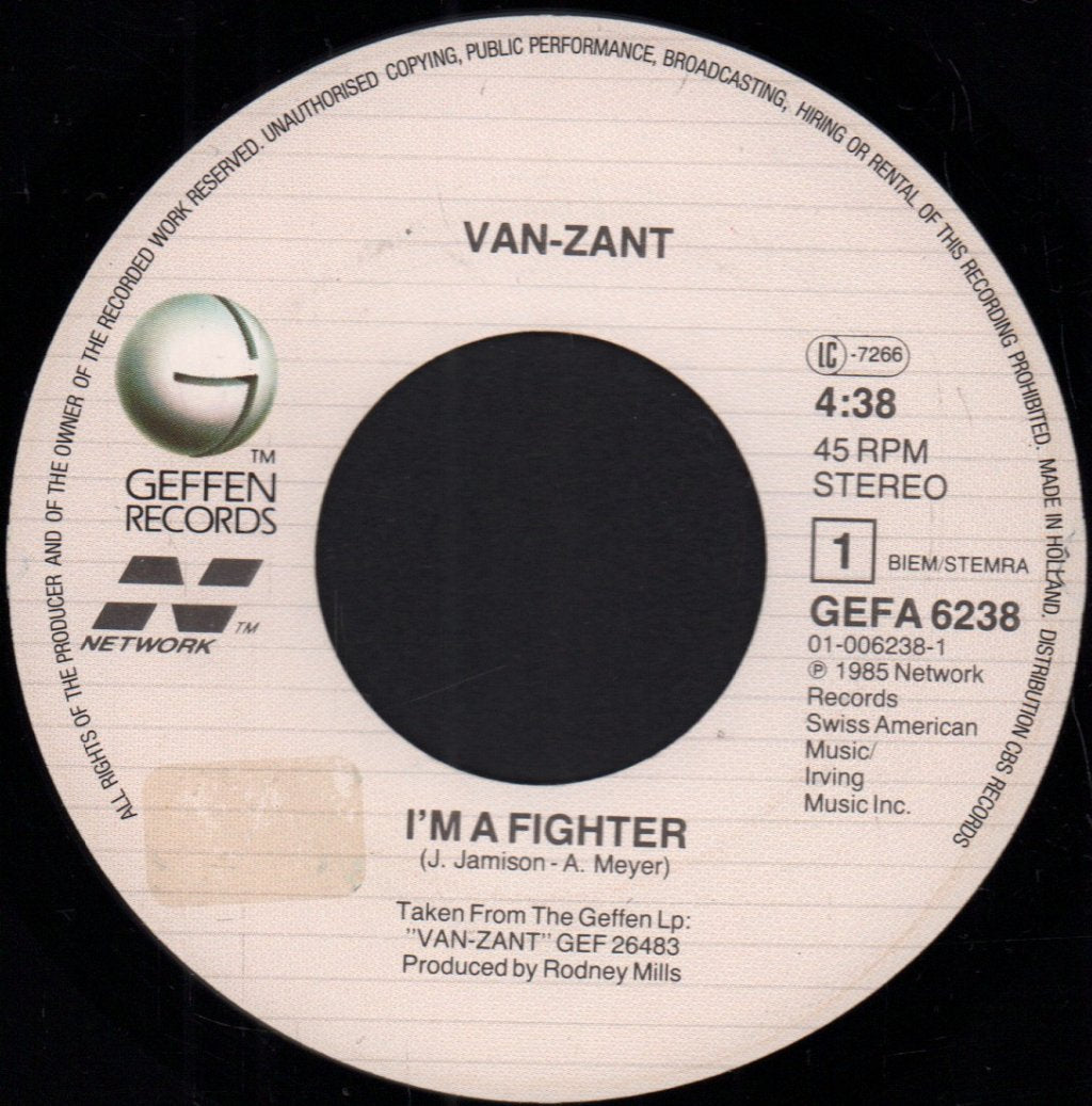 Van Zant - I'm A Fighter - 7 Inch