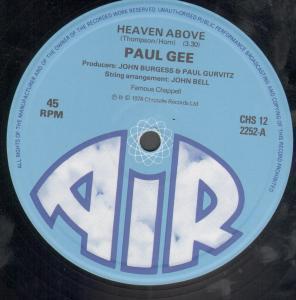 Paul Gee - Heaven Above - 12 Inch
