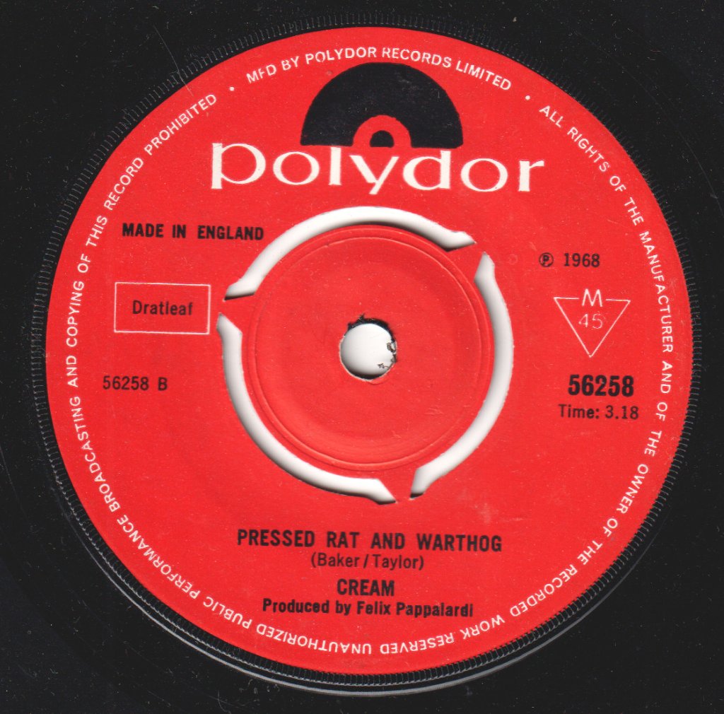 Cream - Anyone For Tennis - 7 Inch