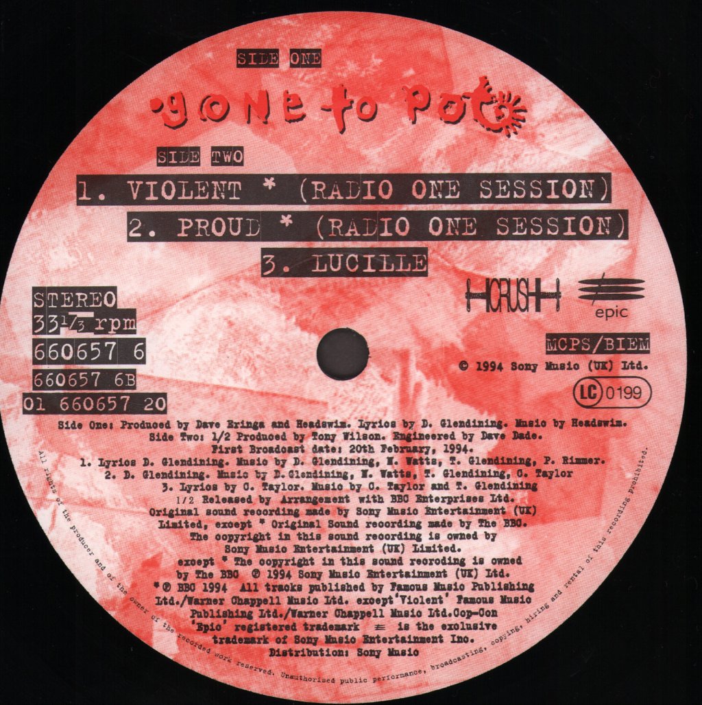 Headswim - Gone To Pot - 12 Inch