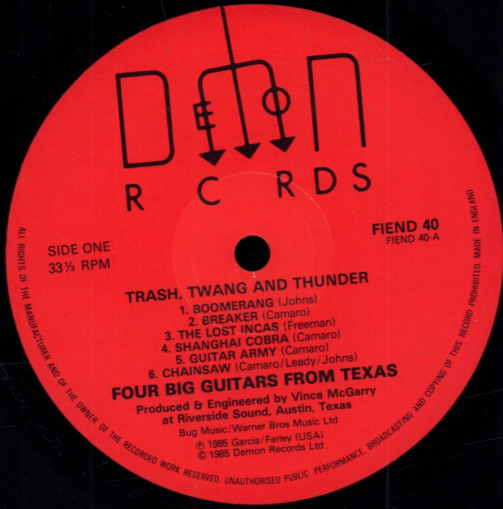 Four Big Guitars From Texas - Trash Twang And Thunder - Lp