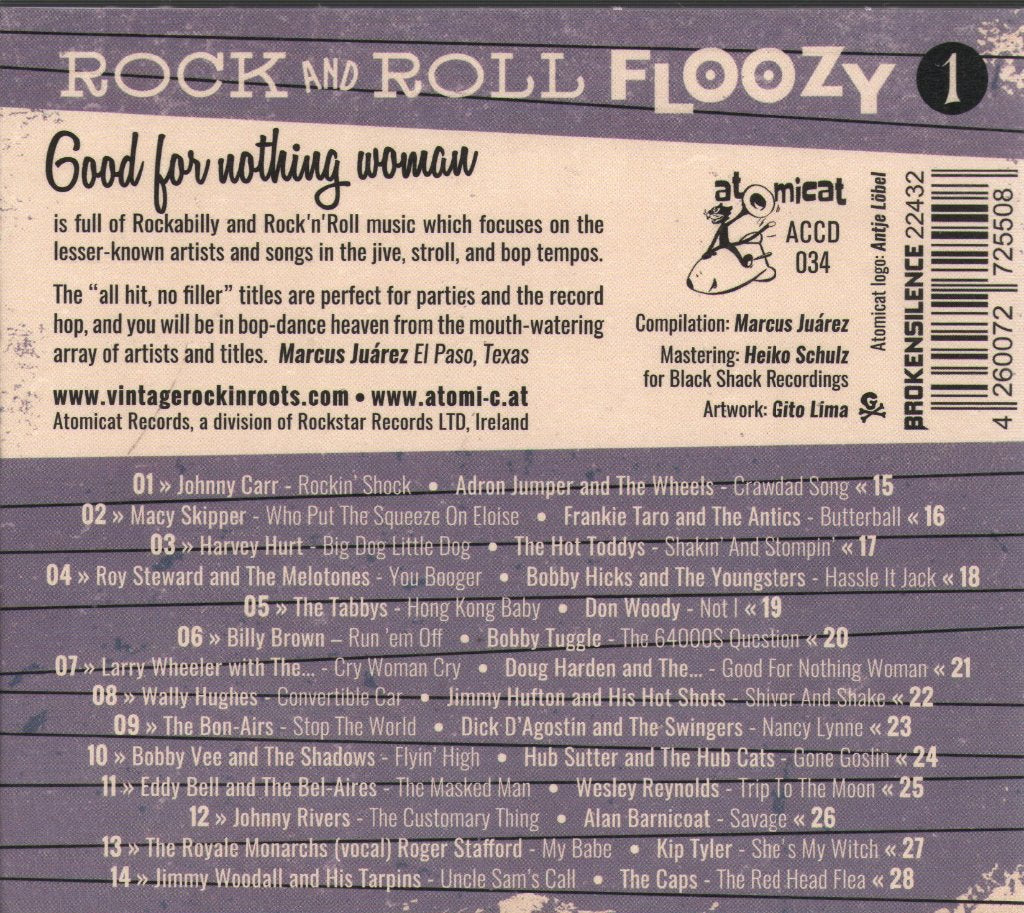 Various Artists - Rock and Roll Floozy 1: Good For Nothing Woman - Cd