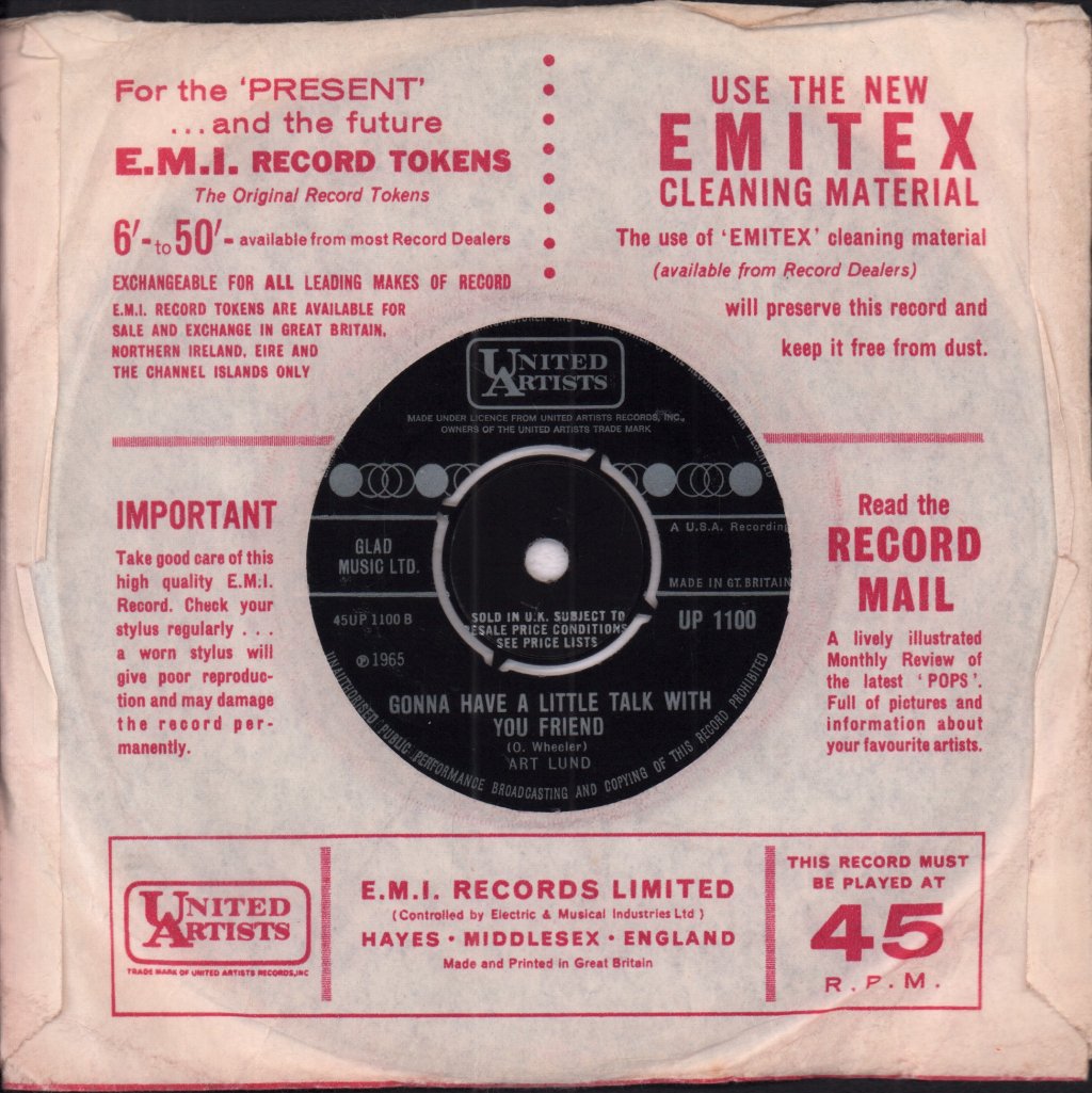 Art Lund - Branded - 7 Inch