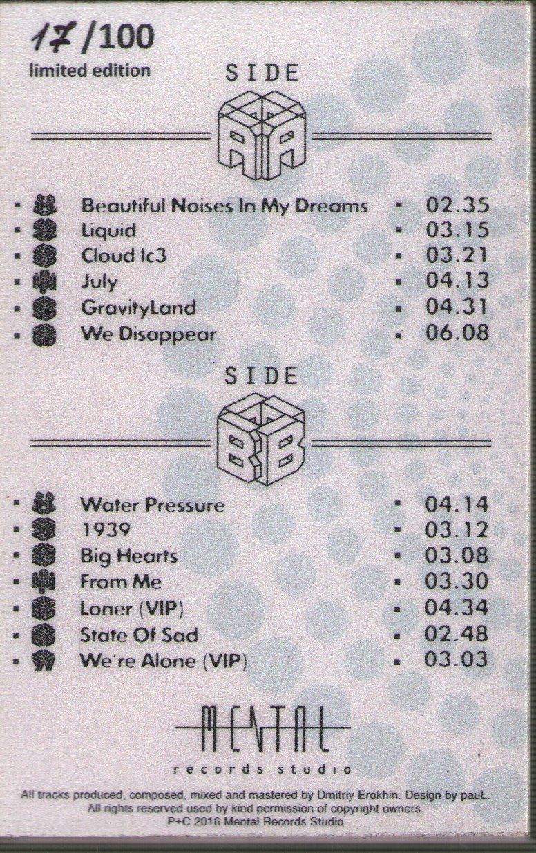 Nu:Gravity - We Disappear - Cassette
