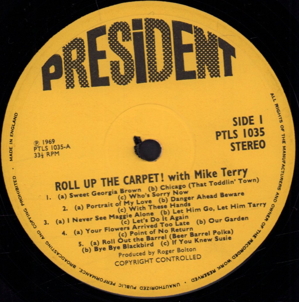 Mike Terry - Roll Up The Carpet - Lp