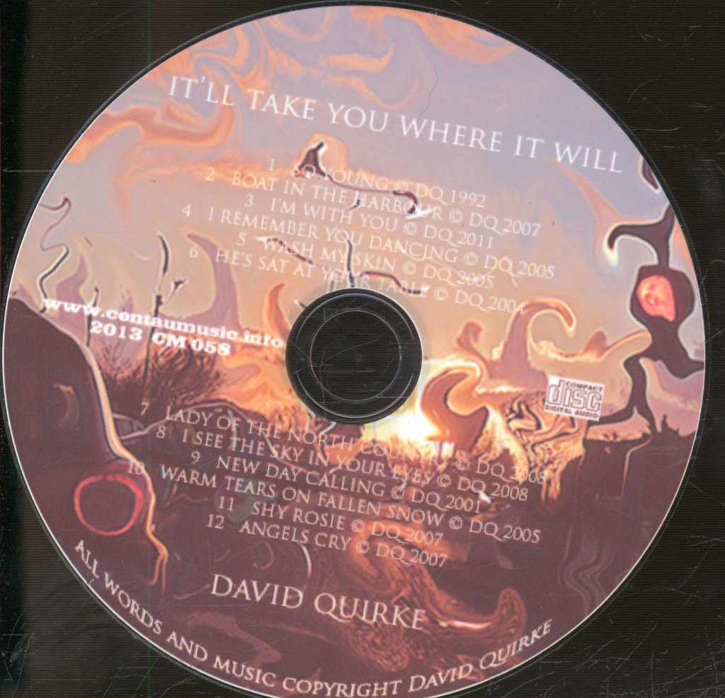 David Quirke - It'll Take You Where It Will - Cdr