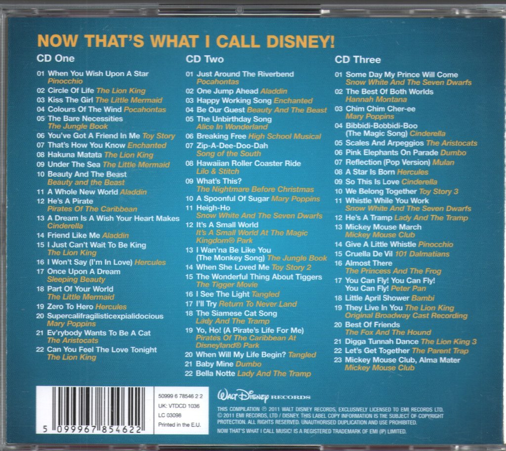 Various Artists - Now That's What I Call Disney! - Cd Set