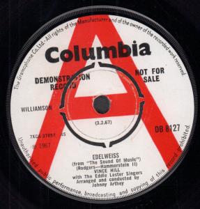 Vince Hill - Edelweiss - 7 Inch