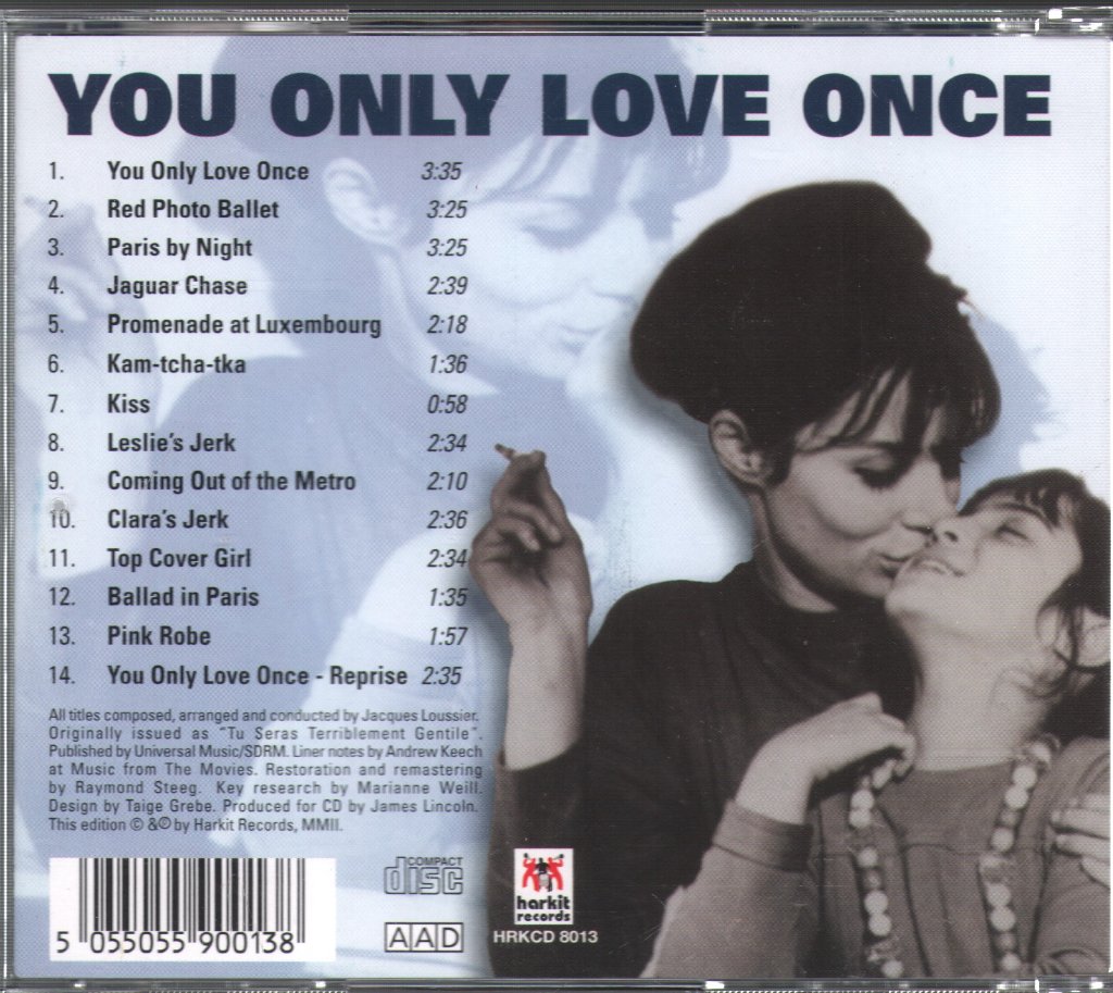 Jacques Loussier - You Only Love Once (Original Soundtrack Score) - Cd