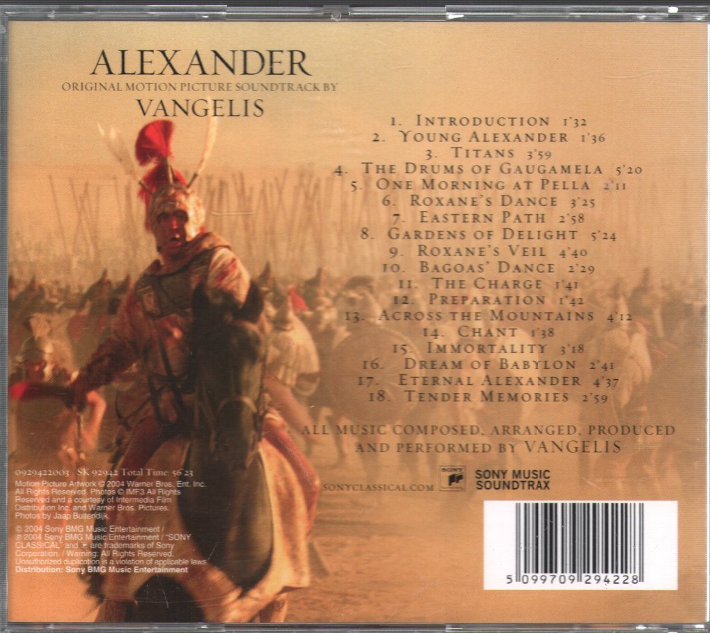 Vangelis - Alexander (Original Motion Picture Soundtrack) - Cd