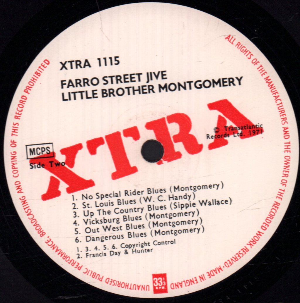 Little Brother Montgomery - Farro Street Jive - Lp