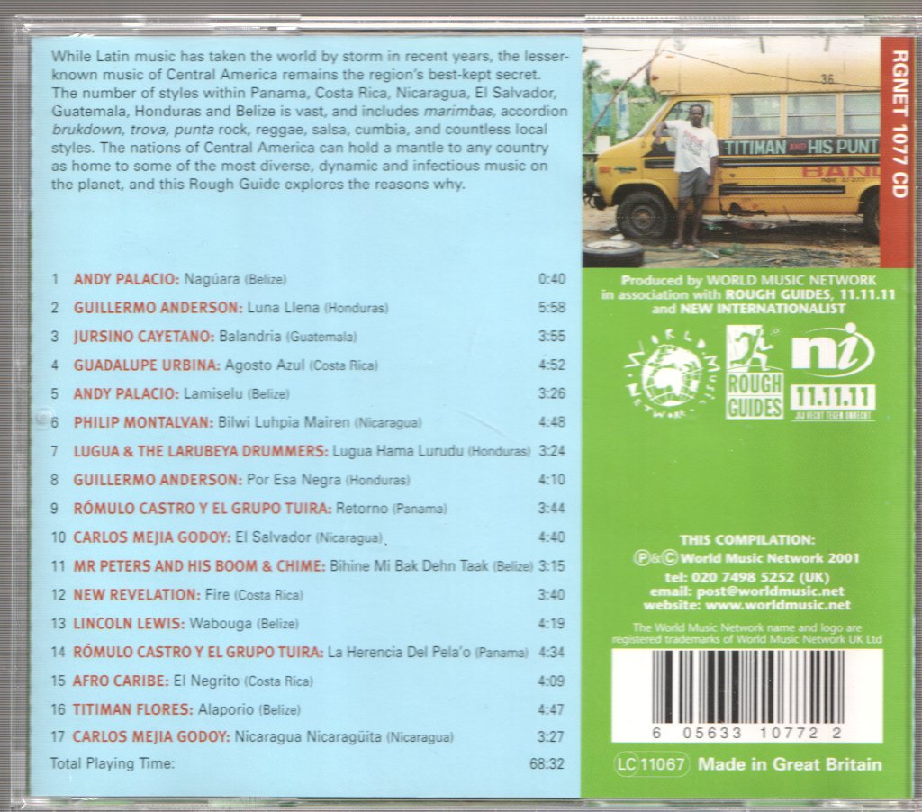 Various Artists - Rough Guide To The Music Of Central America - Cd
