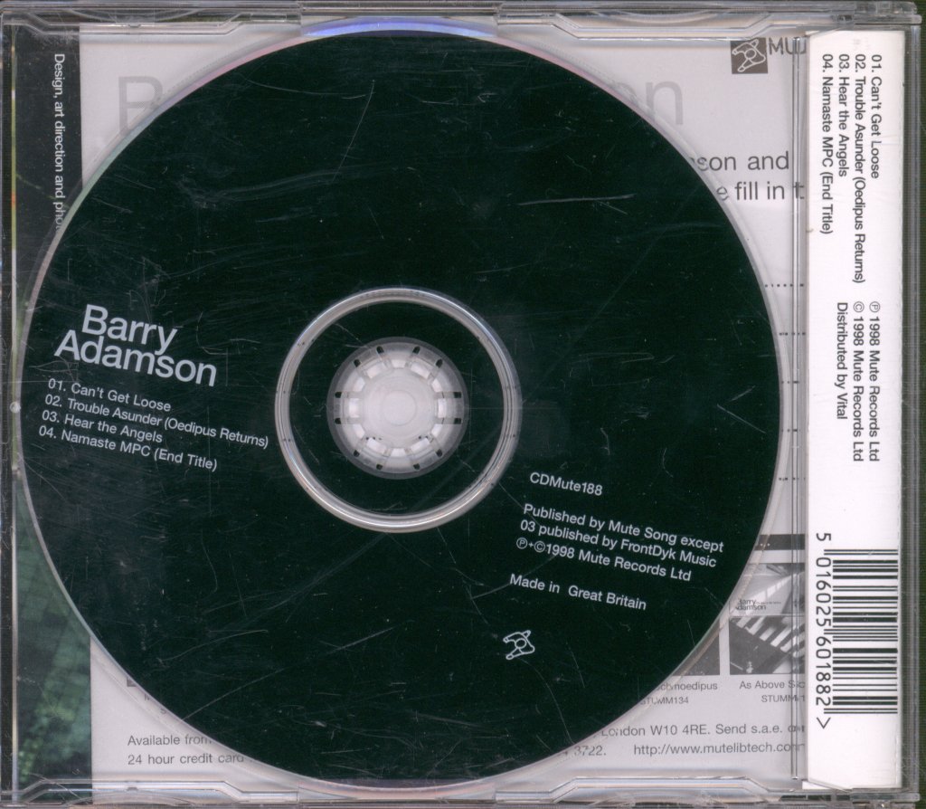 Barry Adamson - Can't Get Loose - Cd