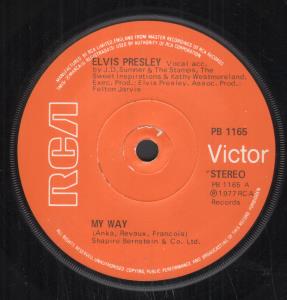 Elvis Presley - My Way - 7 Inch