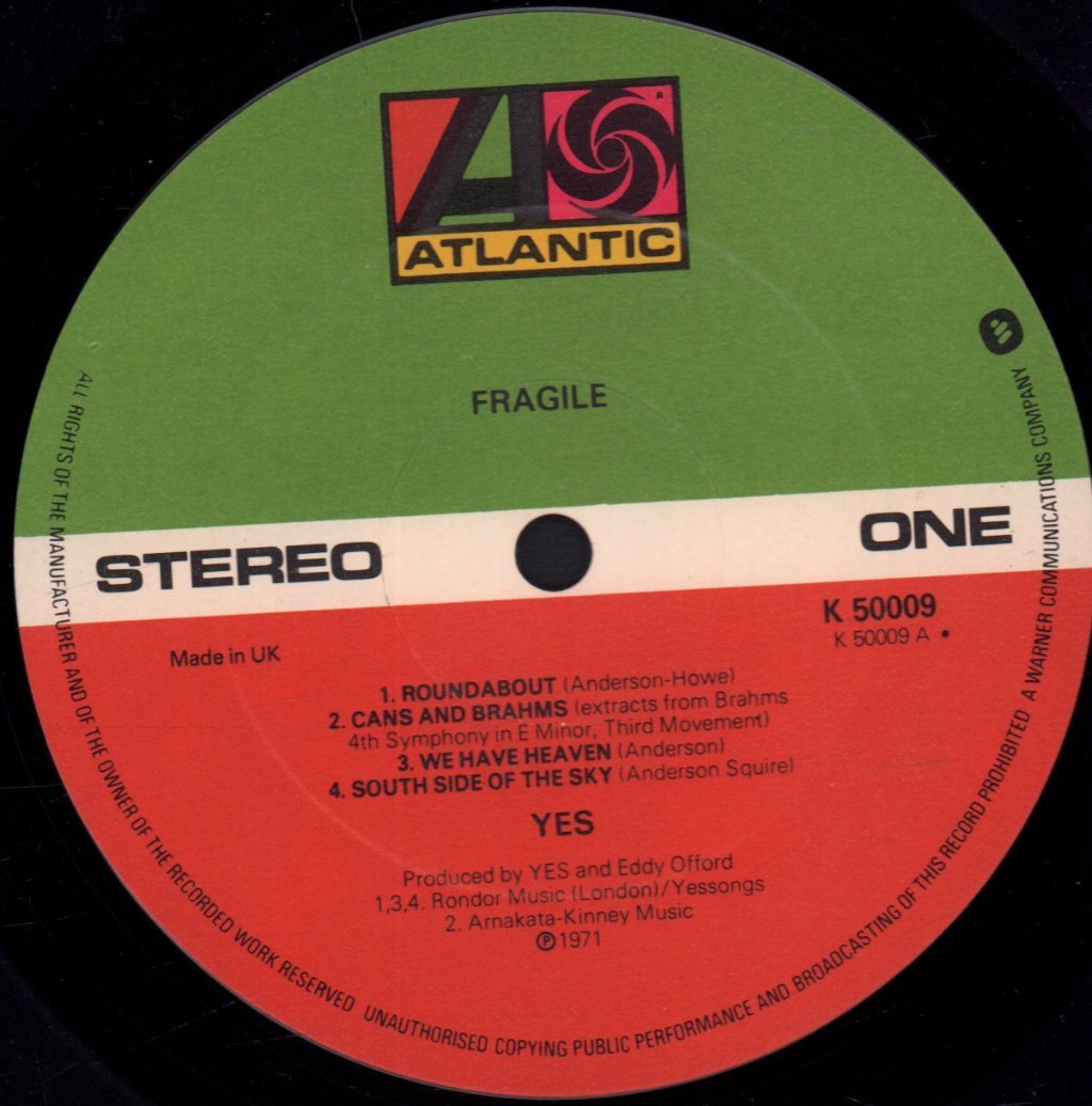 Yes - Fragile - Lp