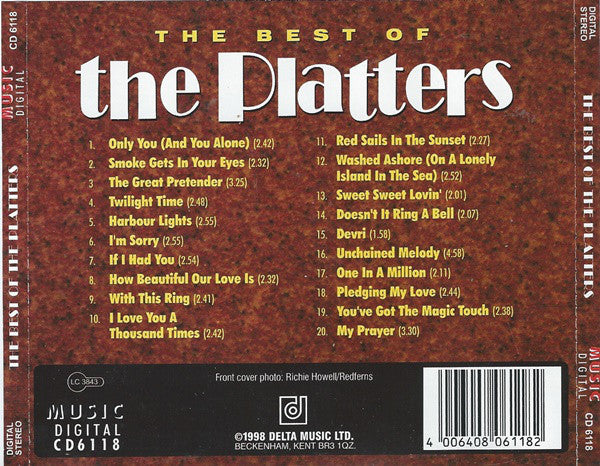 Platters - Best Of The Platters - Cd