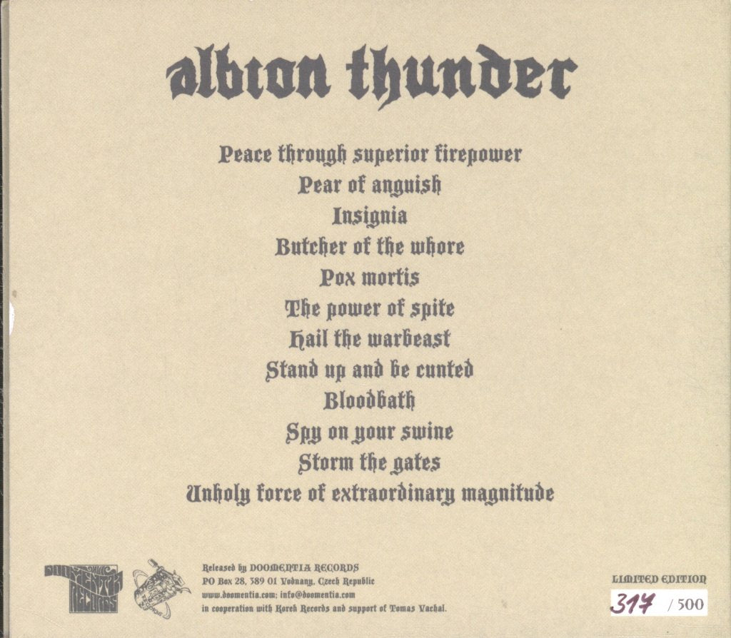 Ravens Creed - Albion Thunder - Cd