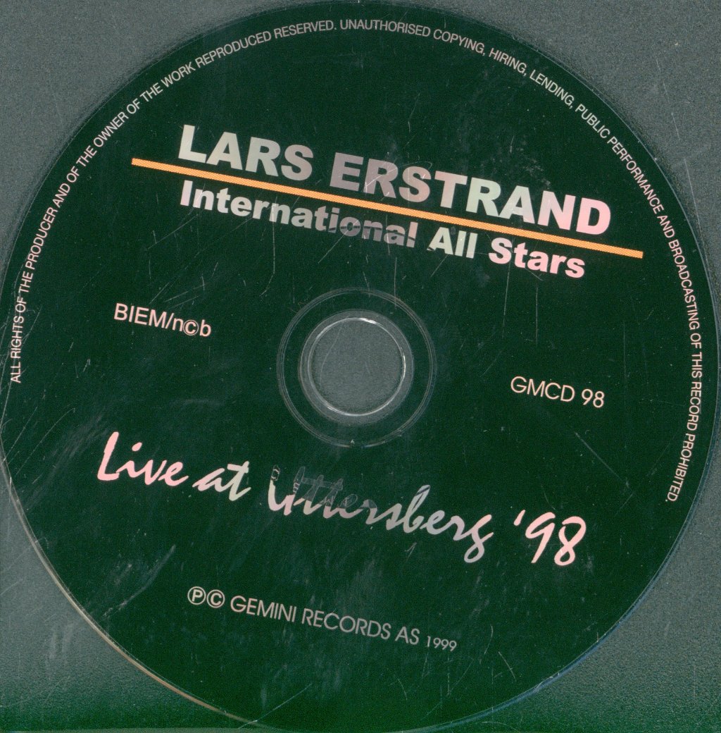 Lars Erstrand - International All Stars Live At Uttersberg 1998 - Cd