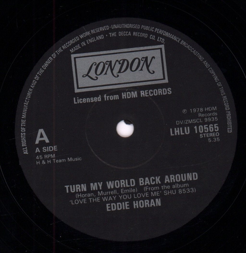 Eddie Horan - Turn My World Back Around - 12 Inch