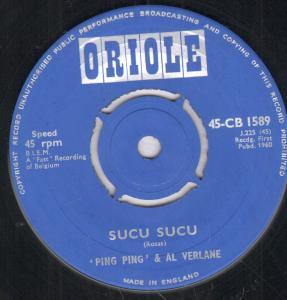 Ping Ping And Al Verlaine - Sucu Sucu - 7 Inch
