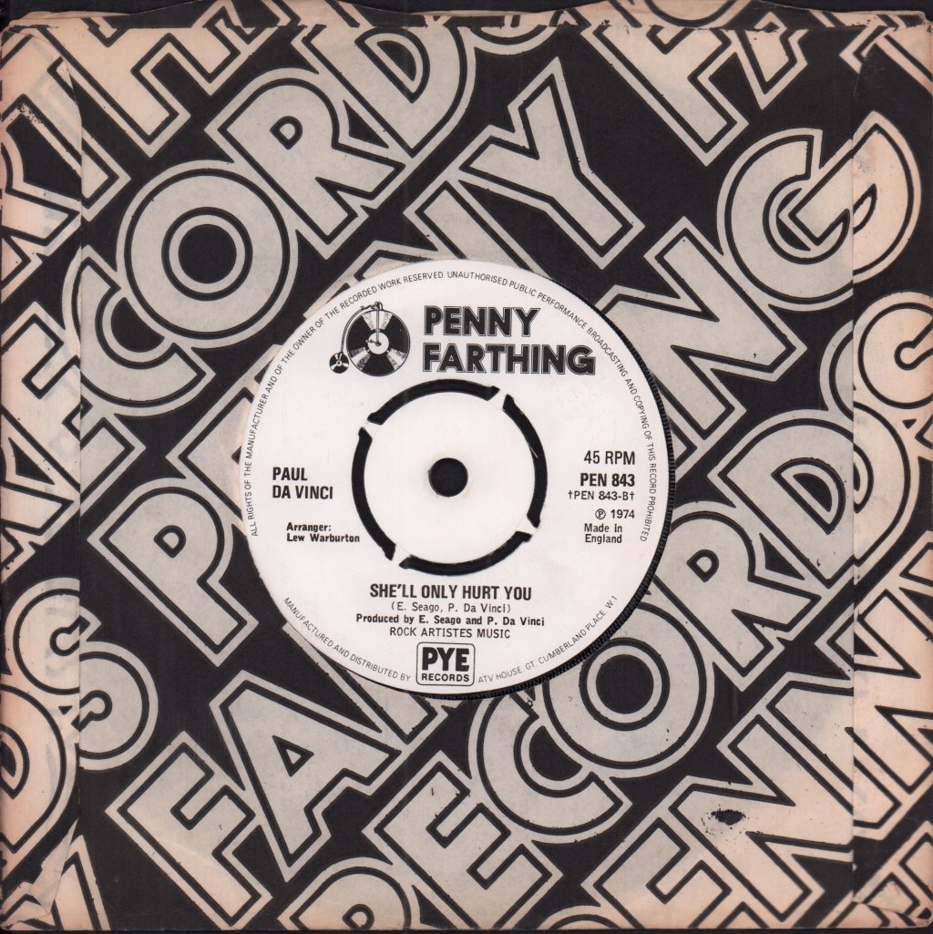 Paul Da Vinci - Your Baby Ain't Your Baby Anymore - 7 Inch